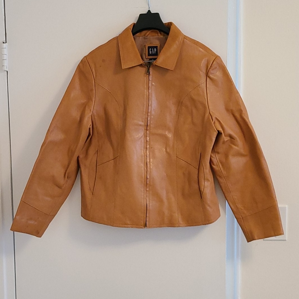 GAP Caramel Leather Jacket